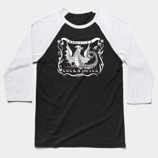 Marcella's Cockatrice - Black & White Baseball T-Shirt